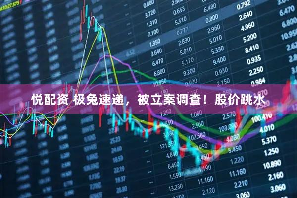 悦配资 极兔速递，被立案调查！股价跳水